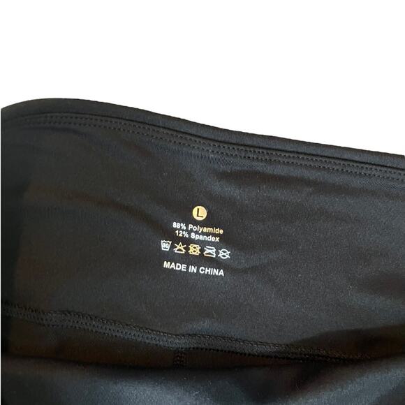 NWT Black Athleticwear Gym Set Women's size Large Tank Top and Shorts - Picture 10 of 11